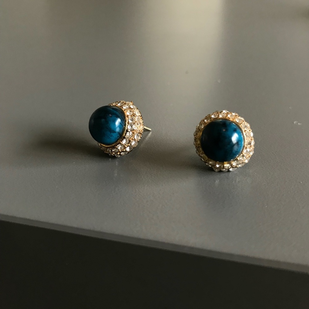 ✨ Deep Indigo Details Studs ✨
